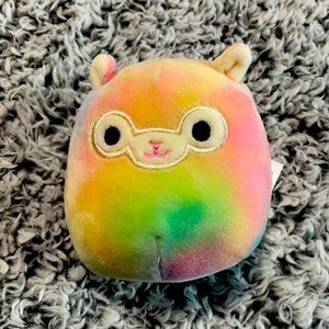 Squishmallow Rainbow Tie-Dye Llama